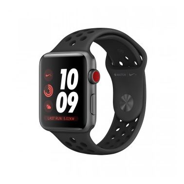 Apple?Watch Nike Series?3 GPS + Cellular, 42mm Space Grey Aluminium Case with Anthracite/Black Nike Sport Band