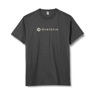 Mikrotik T-shirt New Logo Design - Dark Grey (Size XL)