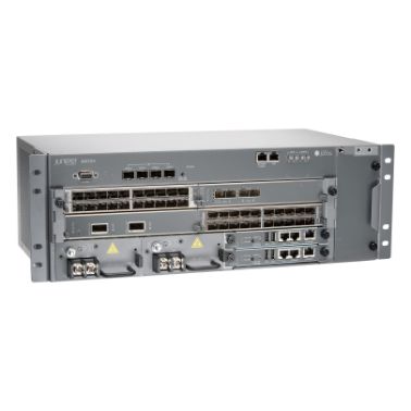 Juniper MX104 chassis with 4 MIC slots 4x10GE SFP+