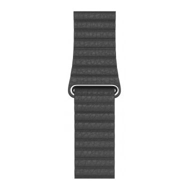 44mm Black Leather Loop - Medium