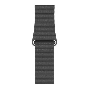 44mm Black Leather Loop - Large