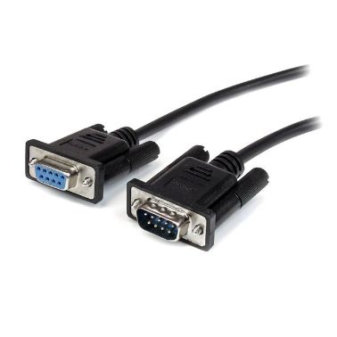 StarTech.com 1m Black Straight Through DB9 RS232 Serial Cable - M/F