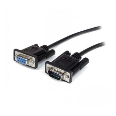 StarTech.com 2m Black Straight Through DB9 RS232 Serial Cable - M/F