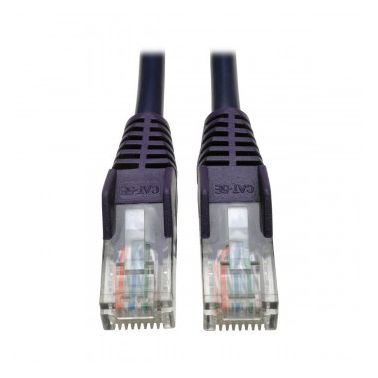 Tripp Lite Cat5e 350 MHz Snagless Molded UTP Patch Cable (RJ45 M/M), Purple, 0.91 m