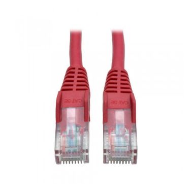 Tripp Lite Cat5e 350MHz Snagless Molded Patch Cable (RJ45 M/M) - Red, 3-ft.