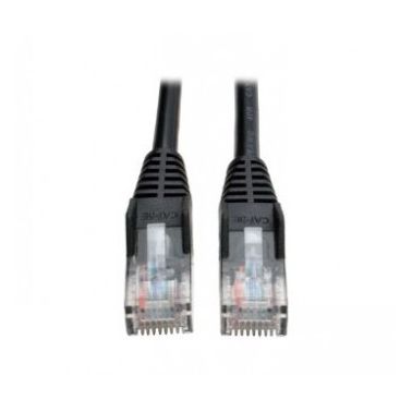 Tripp Lite Cat5e 350MHz Snagless Molded Patch Cable (RJ45 M/M) - Black, 5-ft.