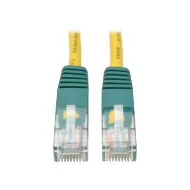 Tripp Lite Cat5e 350MHz Molded Cross-over Patch Cable (RJ45 M/M) - Yellow, 3.05 m