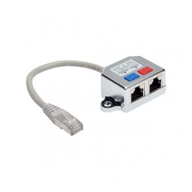 Tripp Lite 2-to-1 RJ45 Splitter Adapter Cable, 10/100 Ethernet Cat5/Cat5e (M/2xF), 15.24 cm