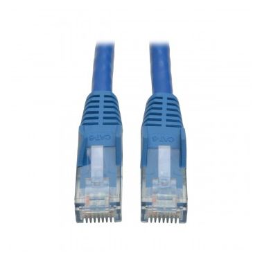 Tripp Lite Cat6 Gigabit Snagless Molded UTP Patch Cable (RJ45 M/M) - Blue, 0.31 m (1-ft.)