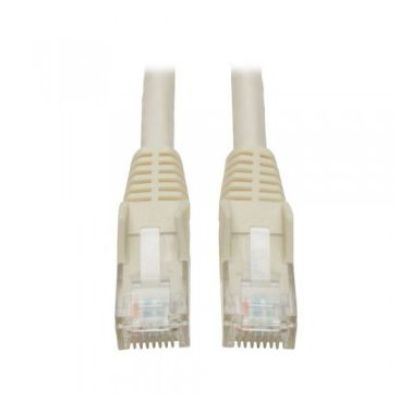 Tripp Lite Cat6 Gigabit Snagless Molded Patch Cable (RJ45 M/M) - White, 1-ft.