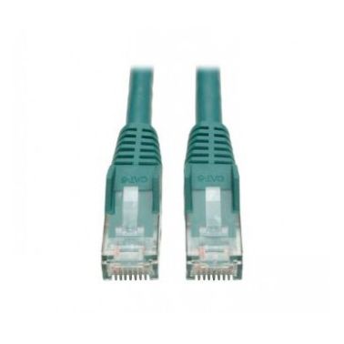 Tripp Lite Cat6 Gigabit 550Mhz Snagless Molded Patch Cable (RJ45 M/M) - Green, 3-ft.