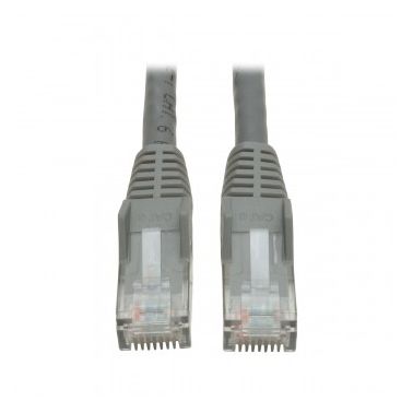 Tripp Lite Cat6 Gigabit Snagless Molded Patch Cable (RJ45 M/M) - Grey, 0.91 m