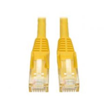 Tripp Lite Cat6 Gigabit Snagless Molded Patch Cable (RJ45 M/M) - Yellow, 4-ft.