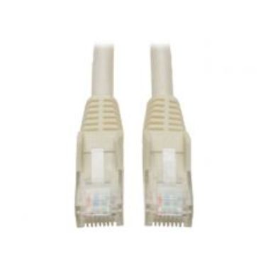 Tripp Lite Cat6 Gigabit Snagless Molded Patch Cable (RJ45 M/M) - White, 2.13 m