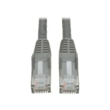 Tripp Lite Cat6 Gigabit Snagless Molded Patch Cable (RJ45 M/M) - Grey, 3.05 m