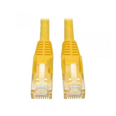 Tripp Lite Cat6 Gigabit Snagless Molded UTP Patch Cable (RJ45 M/M) - Yellow, 15.24 m (50-ft.)