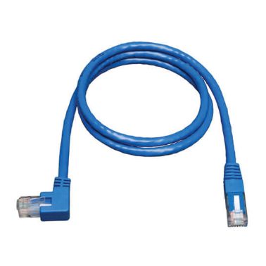 Tripp Lite Cat6 Gigabit Molded Patch Cable (RJ45 Left Angle M to RJ45 M) - Blue, 1.52 m