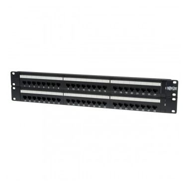 Tripp Lite 48-Port 2U Rack-Mount Cat6/Cat5 110 Patch Panel, 568B, RJ45 Ethernet