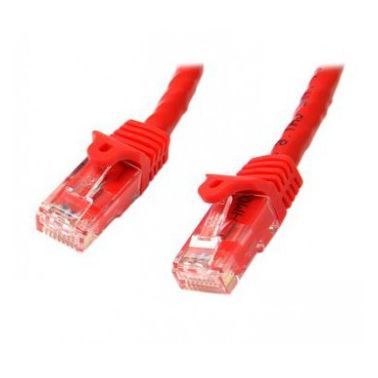 StarTech.com Cat6 Patch Cable with Snagless RJ45 Connectors - 10 m, Red