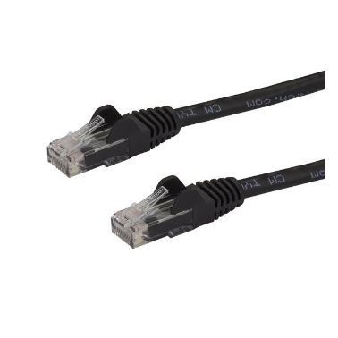 StarTech.com 1.5 m CAT6 Patch Cable - 100% Copper Wire - Snagless Connector - Black