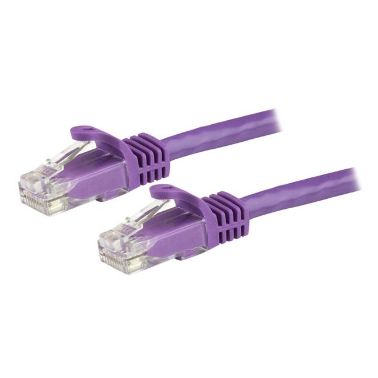 StarTech.com 1.5 m CAT6 Patch Cable - 100% Copper Wire - Snagless Connector - Purple