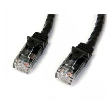 StarTech.com 15m Black Gigabit Snagless RJ45 UTP Cat6 Patch Cable - 15 m Patch Cord