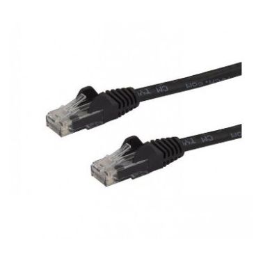 StarTech.com Cat6 patch cable with snagless RJ45 connectors �� 100 ft, black