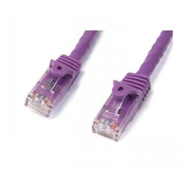 StarTech.com Cat6 patch cable with snagless RJ45 connectors �� 10 ft, purple