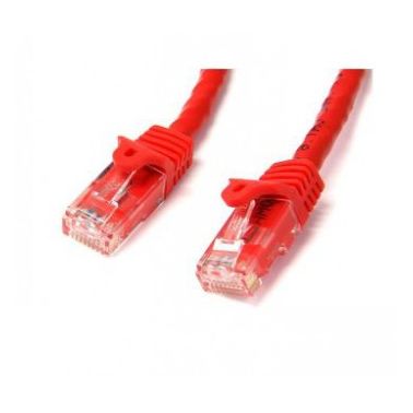 StarTech.com Cat6 patch cable with snagless RJ45 connectors �� 10 ft, red