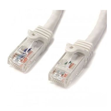 StarTech.com Cat6 patch cable with snagless RJ45 connectors �� 15 ft, white