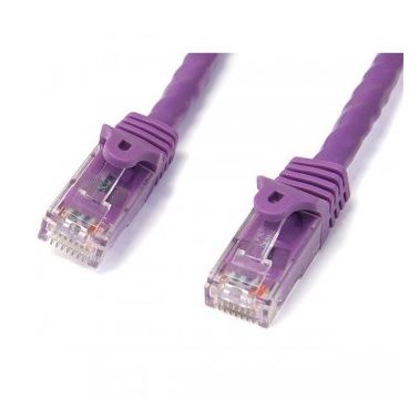 StarTech.com Cat6 patch cable with snagless RJ45 connectors �� 25 ft, purple