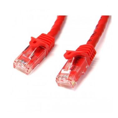 StarTech.com Cat6 patch cable with snagless RJ45 connectors �� 50 ft, red