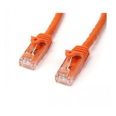 StarTech.com Cat6 patch cable with snagless RJ45 connectors �� 75 ft, orange