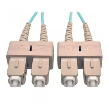 Tripp Lite 10Gb Duplex Multimode 50/125 OM3 LSZH Fiber Patch Cable (SC/SC) - Aqua, 1M