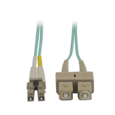 Tripp Lite 10Gb Duplex Multimode 50/125 OM3 LSZH Fiber Patch Cable (LC/SC) - Aqua, 5M