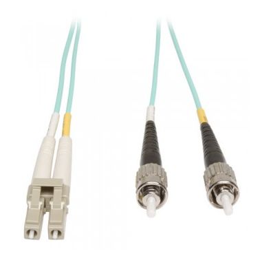 Tripp Lite 10Gb Duplex Multimode 50/125 OM3 LSZH Fiber Patch Cable (LC/ST) - Aqua, 5M