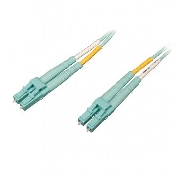 Tripp Lite 10Gb/100Gb Duplex Multimode 50/125 OM4 LSZH Fiber Patch Cable (LC/LC) - Aqua, 2M