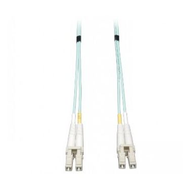 Tripp Lite 10Gb Duplex Multimode 50/125 OM3 LSZH Fiber Patch Cable, (LC/LC) - Aqua, 10M