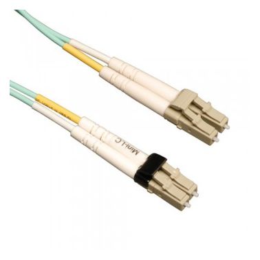 Tripp Lite 10Gb Duplex Multimode 50/125 OM3 LSZH Fiber Patch Cable (Mini-LC / LC) - Aqua, 1M