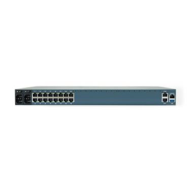 ZPE Nodegrid Serial Console - S Series 16-port unit, Dual AC, Switchable Pinouts, 2-Cores, 4GB RAM, 32GB SSD, Fiber SFP, Blank fans (air out)