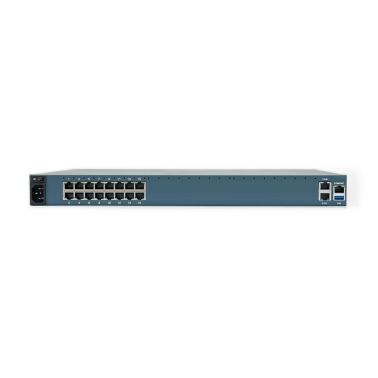 ZPE Nodegrid Serial Console - S Series 16-port unit, Single AC, Switchable Pinouts, 2-Cores, 4GB RAM, 32GB SSD, Fiber SFP, Blank fans (air out)