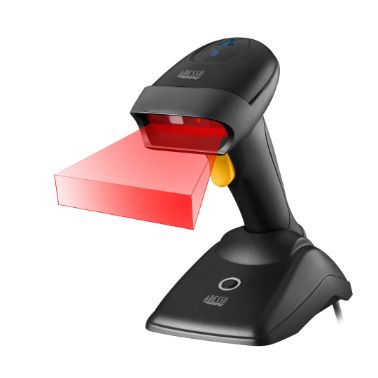 Adesso NuScan 2500TB - Bluetooth Spill Resistant Antimicrobial 2D Barcode Scanner with Charging Crad