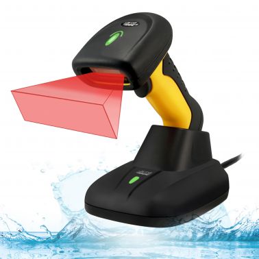 Adesso NuScan 5200TR - 2.4GHz RF Wireless Antimicrobial & Waterproof 2D Barcode Scanner