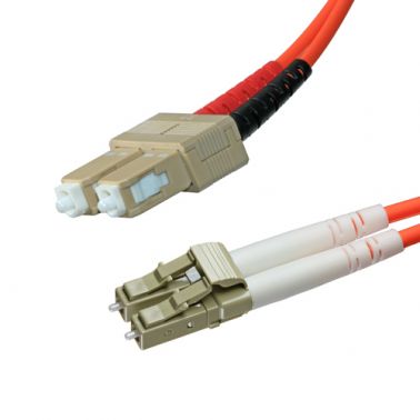 Cablenet 3m OM3 50/125 LC-SC Duplex Orange LSOH Fibre Patch Lead