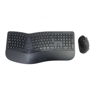 Conceptronic ORAZIO ERGO Wireless Ergonomic Keyboard & Mouse Kit, Portuguese layout
