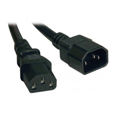 Tripp Lite Standard Computer Power Extension Cord Lead Cable, 10A, 18AWG (IEC-320-C14 to IEC-320-C13), 0.91 m (3-ft.)