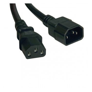 Tripp Lite Standard Computer Power Extension Cord Lead Cable, 10A, 18AWG (IEC-320-C14 to IEC-320-C13), 1.22 m (4-ft.)