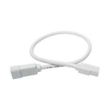 Tripp Lite Heavy-Duty Power Extension Cord, 15A, 14 AWG (IEC-320-C14 to IEC-320-C13), White, 0.61 m