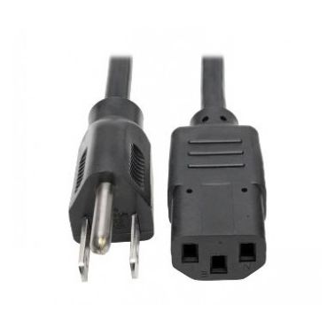 Tripp Lite Universal Computer Power Cord Lead Cable, 10A, 18AWG (NEMA 5-15P to IEC-320-C13), 1.83 m (6-ft.)