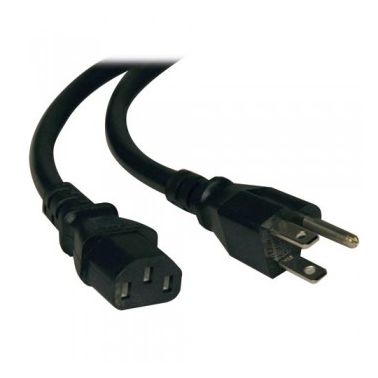 Tripp Lite Heavy-Duty Computer Power Cord Lead Cable, 15A, 14AWG (NEMA 5-15P to IEC-320-C13), 3.66 m (12-ft.)